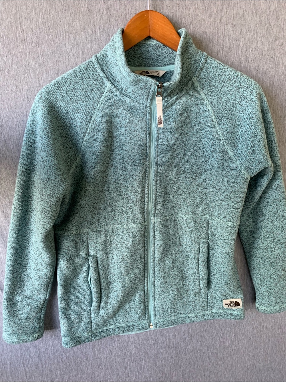 The North Face Kids Full Zip Crescent Fleece Jacket Girls Size Large